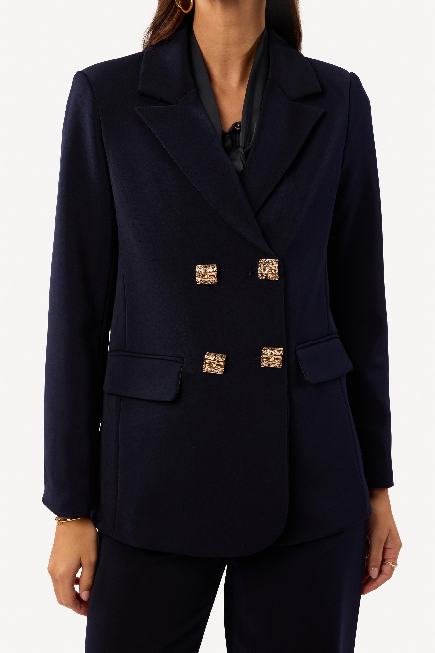 Veste de tailleur unie Marine - Axara Paris