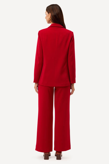 Veste de tailleur unie Rouge - Axara Paris