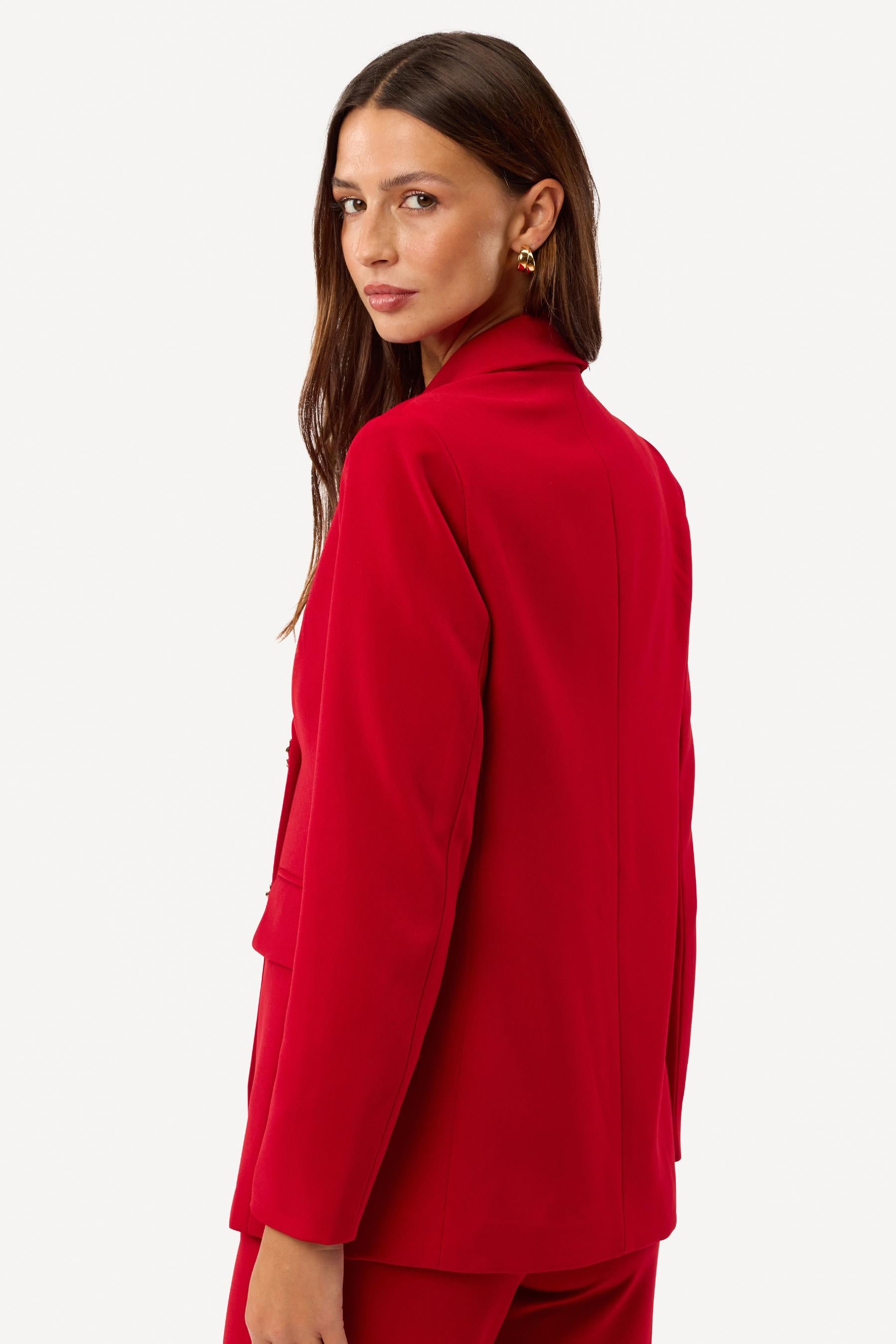 Veste de tailleur unie Rouge - Axara Paris