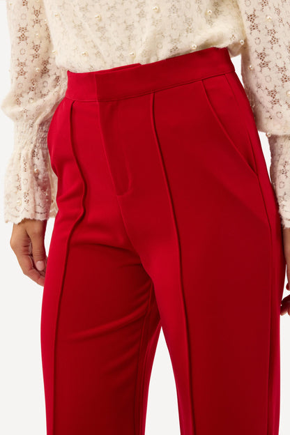 Pantalon large uni Rouge - Axara Paris