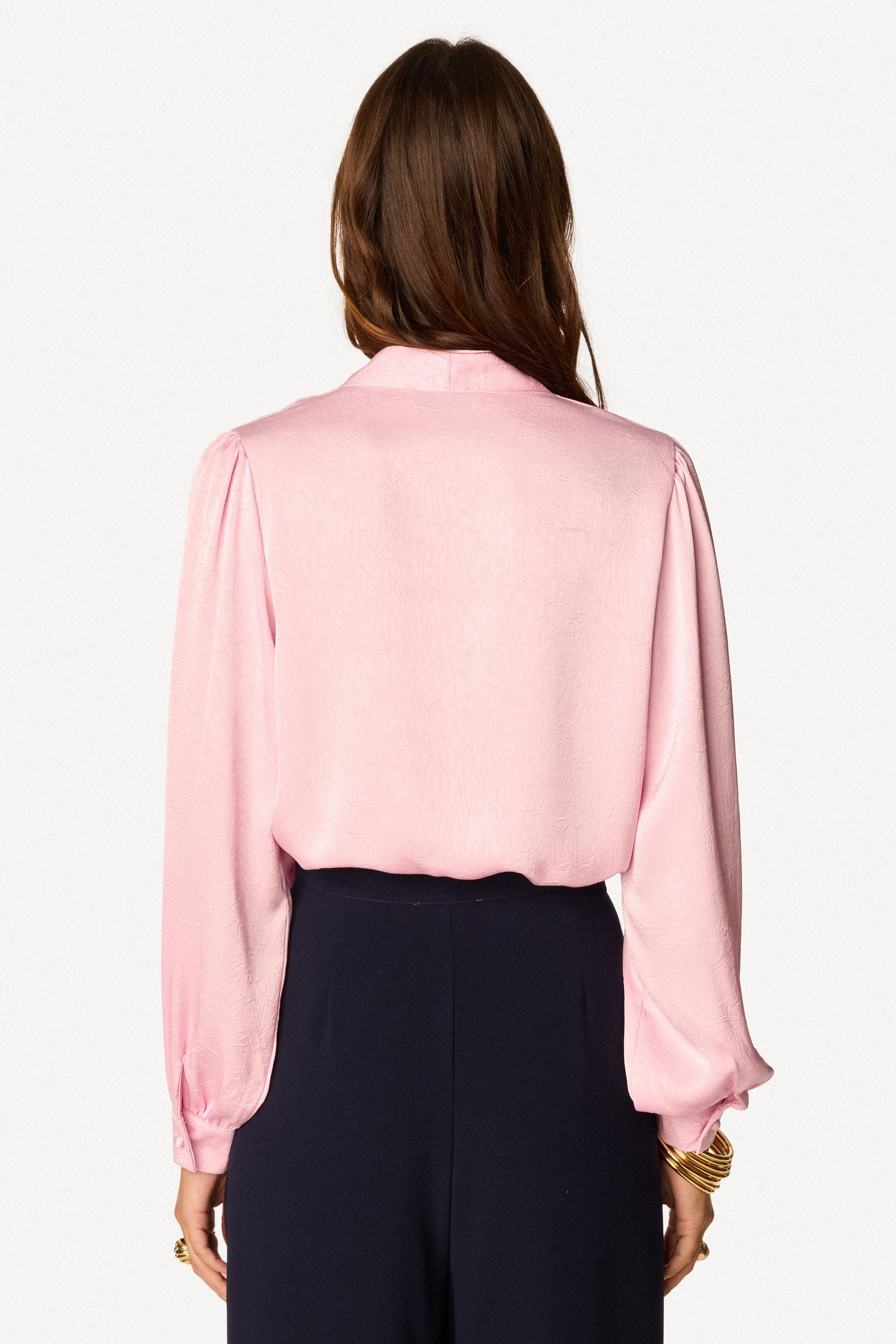 Blouse unie Rose - Axara Paris